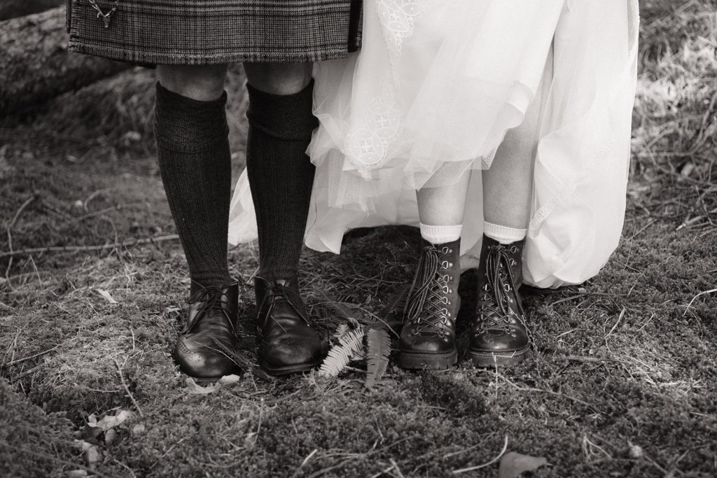 bride and groom shoes destination elopement