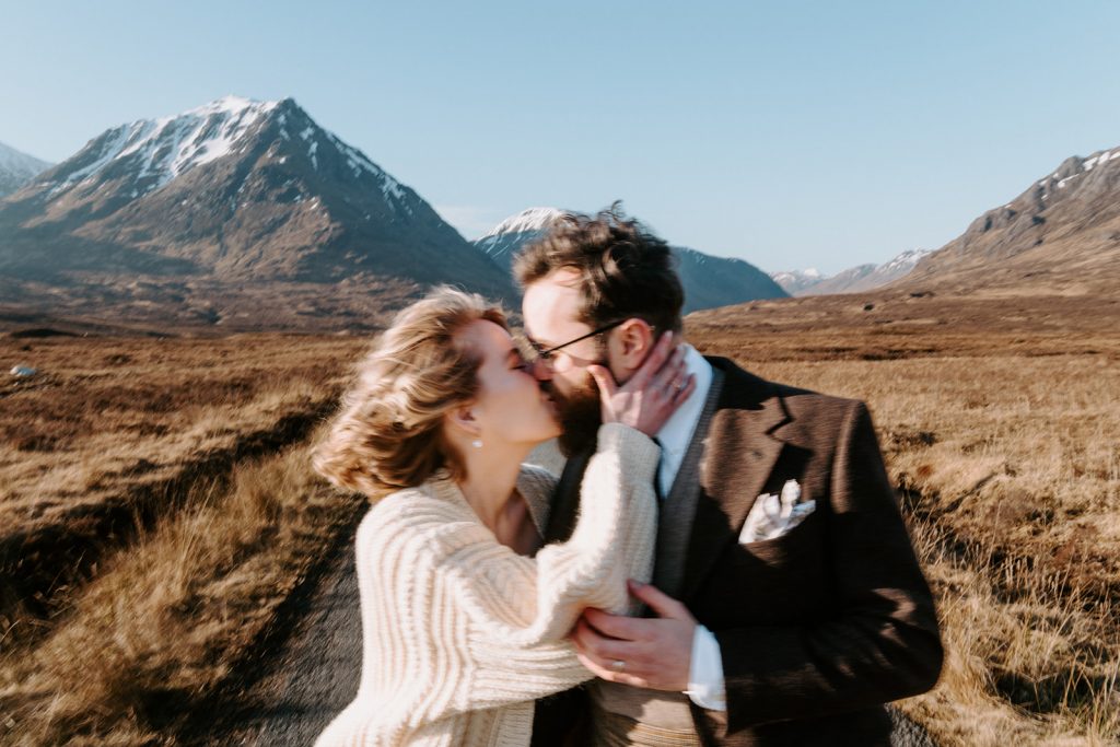 scotland destination elopement in glen coe couple