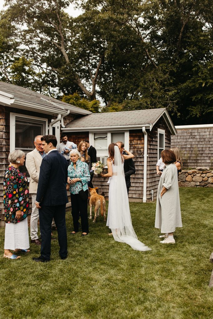 small backyard wedding at home