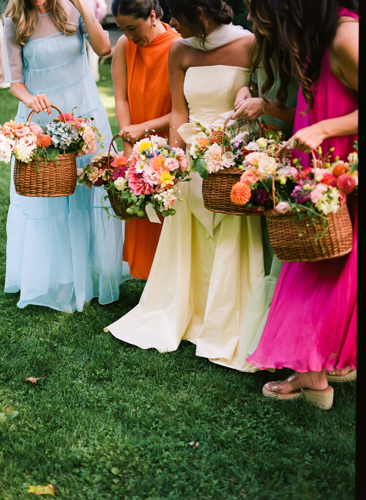 colorful summer wedding at Chesterwood