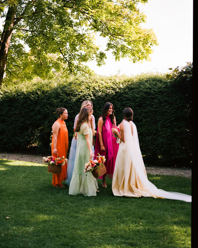 colorful summer wedding at Chesterwood