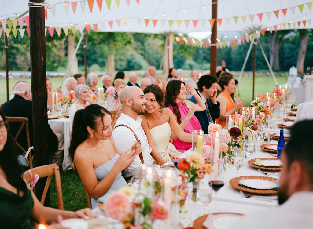 colorful summer wedding at Chesterwood