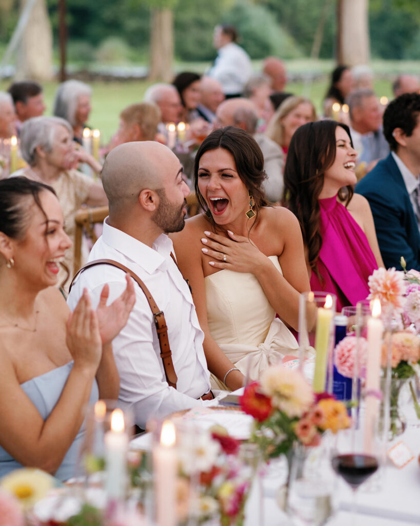 colorful summer wedding at Chesterwood