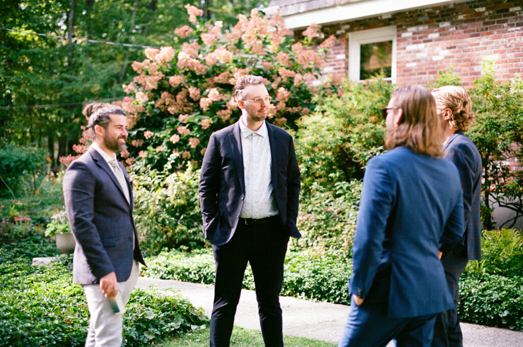backyard wedding outside Boston