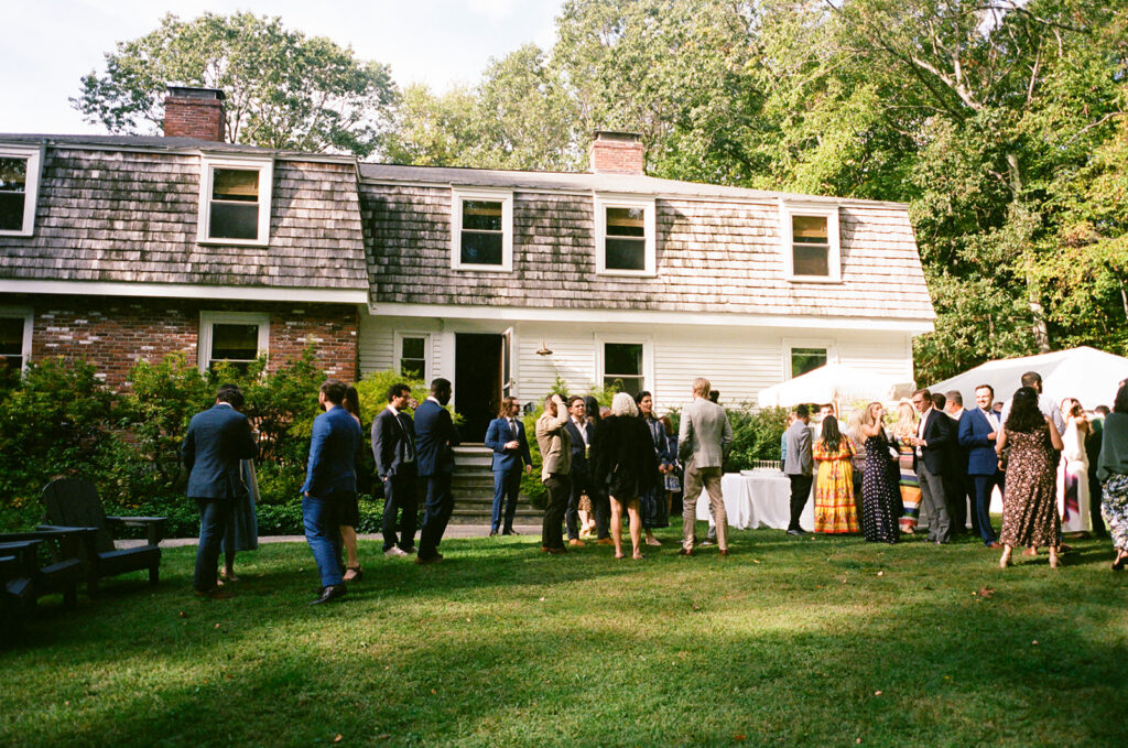 backyard wedding outside Boston