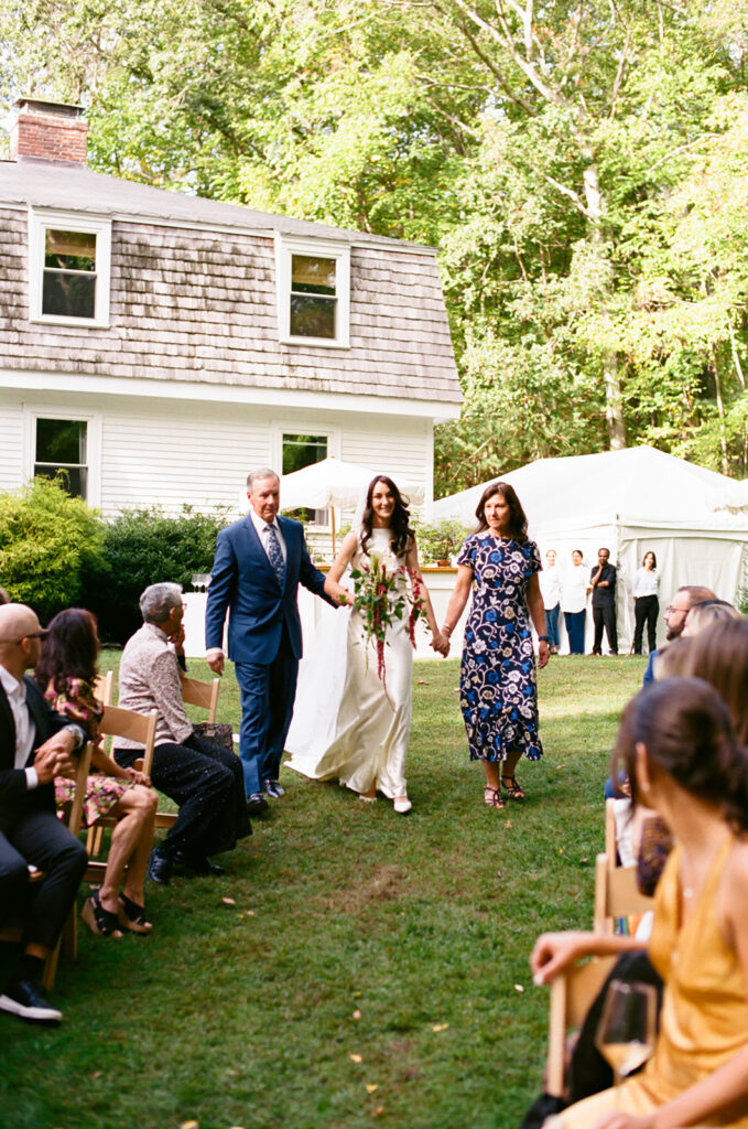 backyard wedding outside Boston