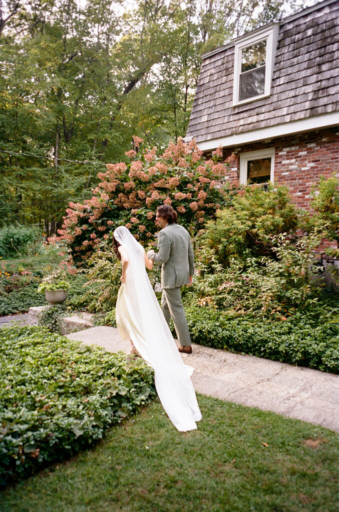 backyard wedding outside Boston